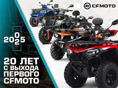 20 лет квадроциклам CFMOTO: праздничный розыгрыш и подарки!