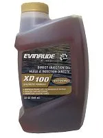 Масло Evinrude 2Т XD100 Синтетическое моторное 0,946л  Масло Evinrude 2Т XD100 Синтетическое моторное 0,946л