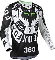 Джерси Fox 360 Nobul Jersey Black White 2022